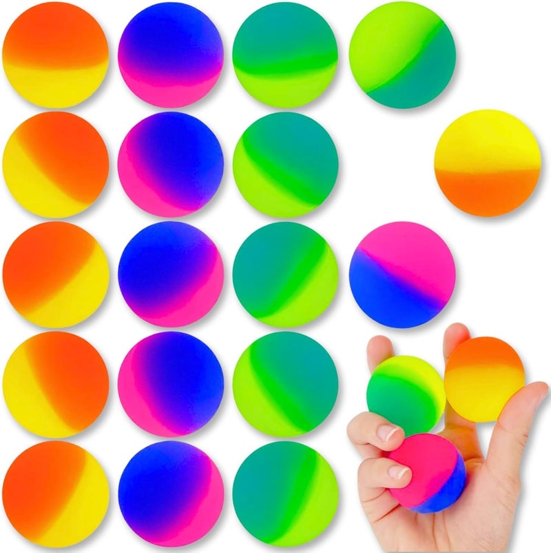 TARIOMART 24PCS Bouncy Balls for Kids, Colorful Rubber High Bounce Balls in Assorted Colors, Fun Party Favors for Kids’ Birthday, April Fool’s, Weddings, Carnival Games & School Prizes - Image 1